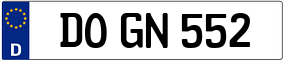 Truck License Plate